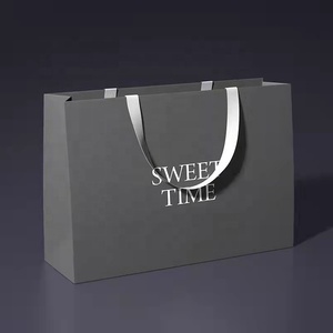 Sac en papier kraft écologique, recyclable, portable, imprimé avec logo, prix avantageux, pour shopping, cadeaux, plats à emporter, emballage de détail - Product Image 4