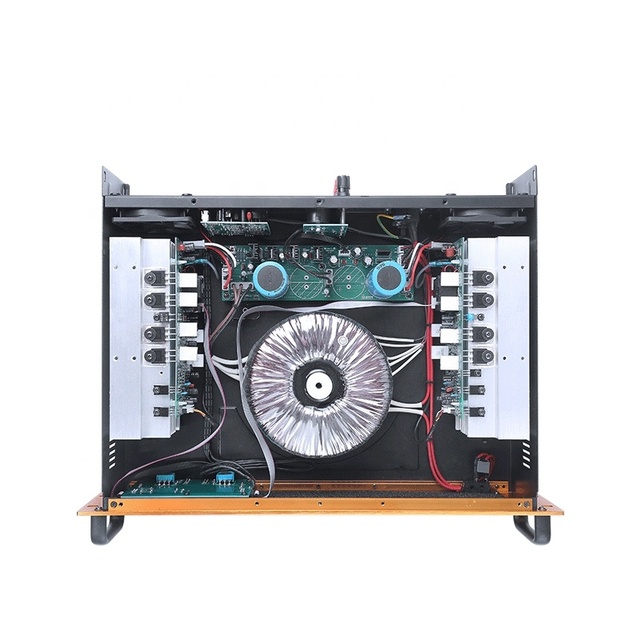 2*1700w Professional Audio ultra Thin 2.0 Stereo Sound Dual Channel Analog Power Amplifier