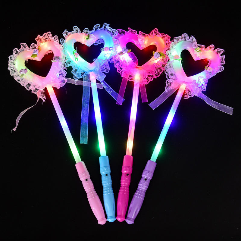 らぶ✧̣̥̇ℱairy Luminous Magic Wand - Colorful Sparkling Fairy Love Wand