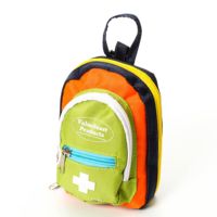 Mini trousse d'urgence jaune et verte trousse de premiers soins pour voyager, camping