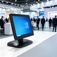 Système de point de vente au détail Windows 10,1 pouces avec écran tactile, moniteur LED LCD, affichage numérique, résolution 1920x1080, écran client sur pied