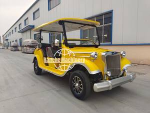 รถท่องเที่ยว 5 ที่นั่ง รถยนต์ไฟฟ้าคลาสสิก รถกอล์ฟโบราณ รถโบราณย้อนยุค ลดราคา - Product Image 5