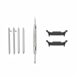 6 chiếc Phụ kiện đồng hồ dây thép không gỉ thanh lò xo + đầu nối bộ chuyển đổi + Công cụ loại bỏ cho đồng hồ Samsung Galaxy 7 Ultra 47mm - Product Image 2