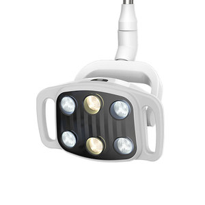 Fauteuil dentaire OEM avec lampe à six perles, électrique, noir, rotatif à 90 degrés, avec boîte latérale, pour adultes - Product Image 2