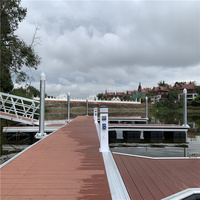 Quais en aluminium de luxe pour la conception de la rampe de la rive des lacs pont flottant ponton bateau accessoire de qualité supérieure avec pièce de piston