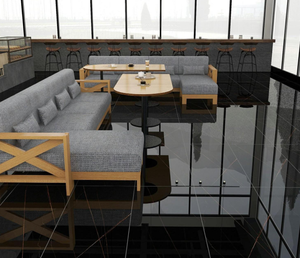 Azulejos de <span class=keywords><strong>cemento</strong></span> de madera de diseño rústico moderno aspecto de mármol <span class=keywords><strong>pulido</strong></span> suelo antideslizante Interior sala de estar Hotel apartamento paredes interiores - Product Image 3