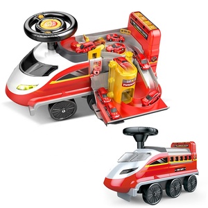 Coche Eléctrico <span class=keywords><strong>de</strong></span> Juguete para Niños, con Seis Ruedas, <span class=keywords><strong>de</strong></span> Alta Velocidad, con Diseño <span class=keywords><strong>de</strong></span> Tren, Camión <span class=keywords><strong>de</strong></span> <span class=keywords><strong>Bomberos</strong></span> y Aventuras - Product Image 1