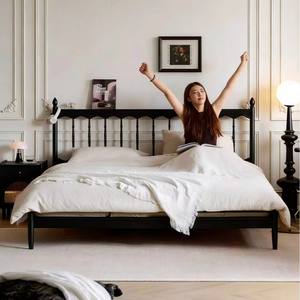 Lit plateforme Harp Windsor en bois de frêne 1500x2000mm 1800x2000mm avec sommier à lattes et structure robuste - Product Image 2