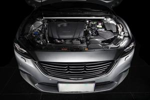 14-19 Schnelleres Reaktionsverhalten Echtes Trockenes Carbon-Faser-Ansaugsystem für Mazda Atenza/Axela 2.0L GTR Motor Carbon-Faser-Luftansaugrohr - Product Image 4