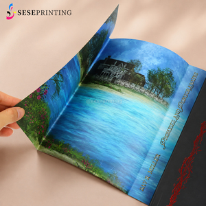 Services d'impression de livres reliés personnalisés en usine, dorure à chaud et bords vaporisés, livres de poche reliés avec une pochette - Product Image 2