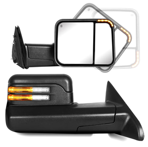 Rétroviseur latéral de remorquage haute performance pour 1500 2019-2022, chauffant électrique, clignotant, remplacement, rétroviseur extérieur noir - Product Image 1