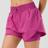 Shorts de sport anti-frottement pour femmes, nouvelle collection, séchage rapide, avec cordon de serrage, coupe ample, pour marathon, gym, yoga