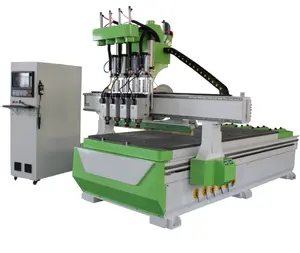 cnc mdf chipboard wood cutting machine 1325 multi spindle multi head wood cnc router machine price