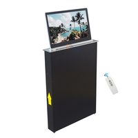 Système de conférence sans papier de 17,3 pouces, table de conférence avec écran arrière, moniteur LCD, moniteur motorisé à élévation LCD