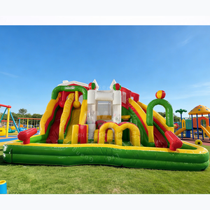 Castillo Inflable Divertido con Tobogán Doble y <span class=keywords><strong>Piscina</strong></span> <span class=keywords><strong>de</strong></span> Pelotas, Casa <span class=keywords><strong>de</strong></span> Brinco Blanca, Decoración para Fiestas, Área <span class=keywords><strong>de</strong></span> Juegos para Niños y Adultos - Product Image 1