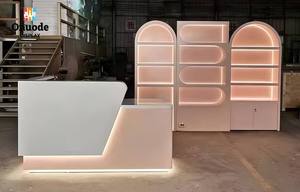 Perfume Shop LED <b>Display</b> Stand <b>Wall</b> <b>Cabinet</b> Makeup Store Decor Shelves Skincare Items Cosmetic Showcase Beauty Shop Furniture - Product Image 6