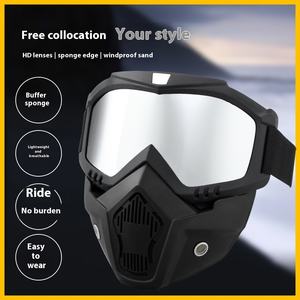 <span class=keywords><strong>Gafas</strong></span> integradas para motocicleta para exteriores, todoterreno y esquí, a prueba <span class=keywords><strong>de</strong></span> viento, resistentes a salpicaduras, <span class=keywords><strong>gafas</strong></span> tácticas para ciclismo - Product Image 3