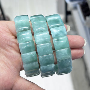 Braccialetto di <span class=keywords><strong>pietra</strong></span> amazzonite naturale portafortuna <span class=keywords><strong>pietra</strong></span> curativa gioielli amazzonite grano di seta - Product Image 2