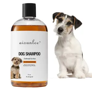 Shampooing et condition naturels pour chiens et chats avec de la vitamine E d'Aloe Vera pour soulager les démangeaisons sèches de la peau du chien