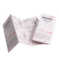 Impression numérique recto-verso couleur personnalisée de brochures pliées en trois, invitations, prospectus publicitaires, et pochettes pliées en papier gaufré