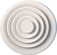 Système de climatisation de plafond Nffan SLQ, système de ventilation HVAC, diffuseur d'air, flux d'air uniforme, diffuseur d'air rond pour plafond