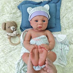 OEM/ODM servicio completo de silicona sólida <span class=keywords><strong>Reborn</strong></span> Doll Boy 16 "juguete suave bebé puede beber coleccionables directo de fábrica recién nacido muñecas - Product Image 3