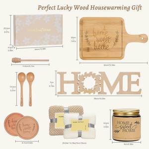 Regalos Personalizados de Bambú para la Inauguración de una Casa Nueva, Cestas de Regalo Únicas para Parejas, Regalos de Boda al por Mayor - Product Image 3