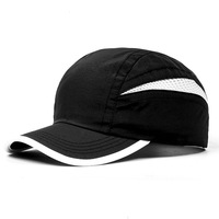 Gorra Deportiva Impermeable de Nailon de 6 Paneles con Bloques de Color, de Secado Rápido, Ajustable, con Impresión de Logotipo, Protección Solar para Verano y Actividades al Aire Libre