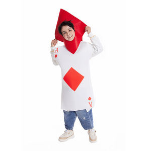 Costume de scène de jeu de cartes de poker As de pique diamants unisexe adulte homme femme, costume d'As de poker pour Halloween - Product Image 5