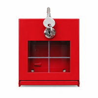 Boîte à clés d'urgence murale en verre incassable pour la sécurité incendie et le stockage des clés, équipement de protection incendie