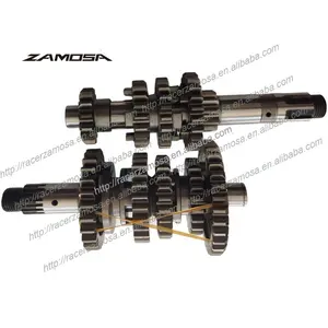 ZAMOSA GS125 pezzi di ricambio moto motore trasmissione scatola ingranaggi GS 125 GN 125 albero principale trasmissione contro albero GN125 per SUZUKI