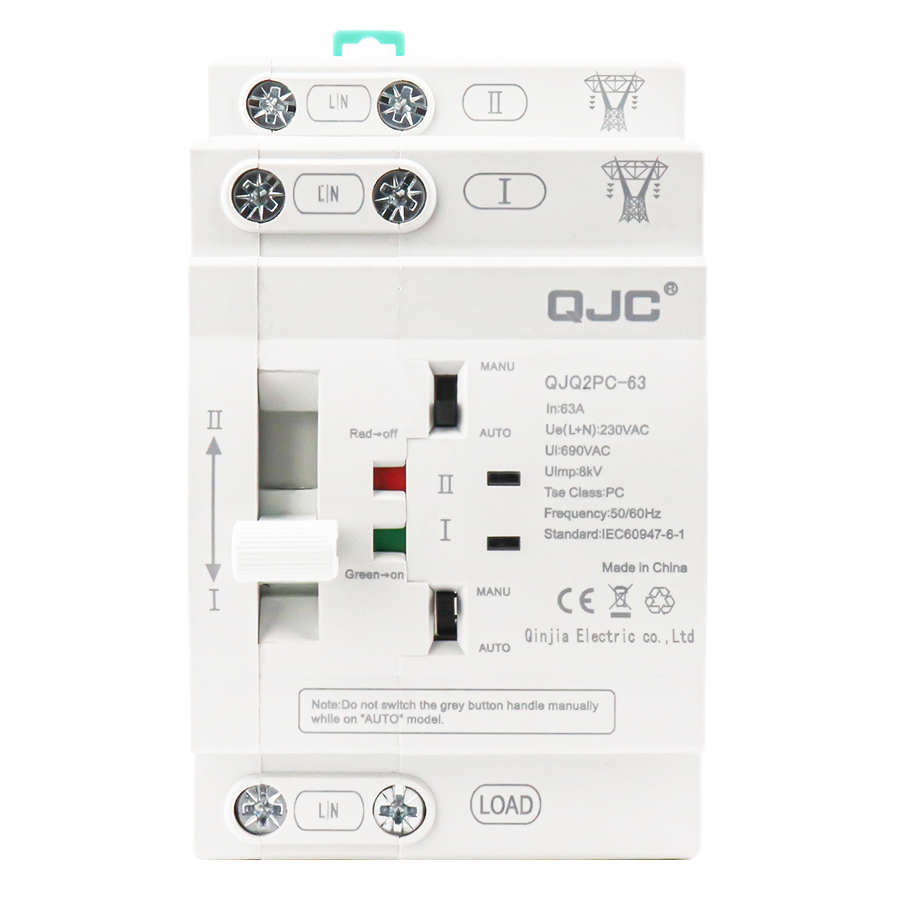 Fast, Uninterrupted Power, Millisecond-level, Miniature <strong>Guide</strong>-rail Type ATS Dual Power <strong>Automatic</strong> <strong>Transfer</strong> <strong>Switch</strong> 2P 4P