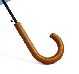 Vente en gros <span class=keywords><strong>de</strong></span> 23 pouces Bâton <span class=keywords><strong>de</strong></span> marche 16k Regenschirm Manche en bois Voyage semi-automatique Parapluie droit - Product Image 4