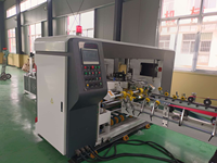Nouvelle machine d'emballage en ligne automatique Gluer Stitcher avec PLC pour la fabrication de boîtes en carton ondulé de haute précision