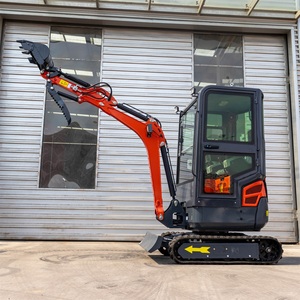HT18 1.8 Ton Mini Excavator Retractable Track <b>Swing</b> Canopy Compact <b>Garden</b> Digger Construction Machine - Product Image 3