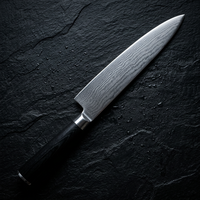 Couteaux de cuisine japonais faits à la main les plus vendus, couteau de chef japonais Vg10 de 7,5 pouces