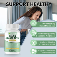 SPL OEM Nettoyage du côlon Détoxification Régularisation du transit intestinal Programme de soutien digestif Probiotiques Capsules végétaliennes pour le nettoyage du côlon