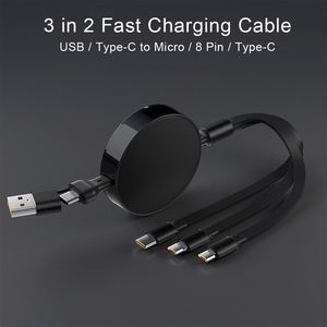 <span class=keywords><strong>Cable</strong></span> de Carga Rápida Retráctil 6 en 1 de 100W de Marca, <span class=keywords><strong>Cable</strong></span> de Datos USB de Carga Rápida, <span class=keywords><strong>Cable</strong></span> de Carga USB Tipo C con Logotipo Personalizado - Product Image 3