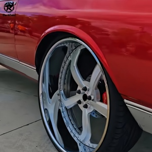 Rines de Aleación Forjados DW Deep Dish de 24 y 26 Pulgadas con Borde Profundo en Cromo Pulido para Chevrolet Impala Donk y Buick Roadmaster Donk - Product Image 4