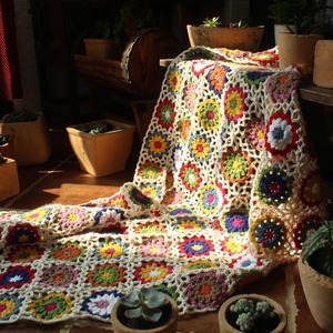 Y-Z carré serviette <span class=keywords><strong>crochet</strong></span> canapé loisirs tapis fait main châle jette couverture couettes - Product Image 1