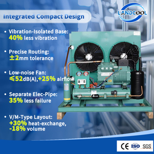 CE 认证 R22/R404A LDPH 6GE-34(Y)FL 半封闭压缩机 -40 ℃ ~12.5 ℃   中/低温空气冷却式冷凝机组 - Product Image 2