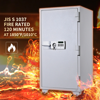 Caja de Seguridad con cajón para guardar documentos, caja fuerte de gran capacidad para montar en la pared, de Metal, inteligente, 7120D