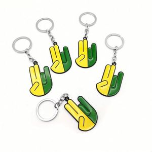 Porte-clés personnalisés en alliage de zinc et fer, émail dur/souple 2D/3D, avec logo, souvenirs, lettres métalliques, vente en gros - Product Image 3