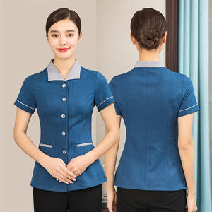 T-shirt estiva a maniche corte per la pulizia di proprietà delle vendite delle <span class=keywords><strong>camere</strong></span> d'albergo e del personale ospedaliero per le <span class=keywords><strong>pulizie</strong></span> - Product Image 3