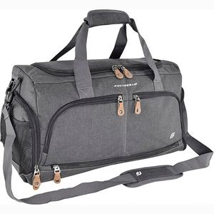 Free Sample High Quality Custom Polyester Travel Sports Gym Bag Waterproof Ladies Men Yoga Duffle Bag - Product Image 5