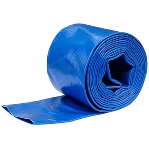 Tuyau de drainage plat en <span class=keywords><strong>PVC</strong></span> flexible le plus vendu (1/2 pouce-16 pouces) ; pour l'irrigation agricole, le lavage à contre-courant des piscines, les pompes de drainage - Product Image 1