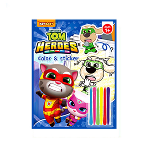 Nuevo libro de colorear Tom Water Color personalizable con lápiz para niños - Product Image 1