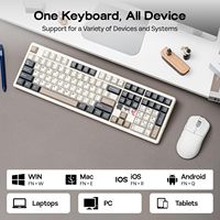AULA F108 Pro V2 Esports Gaming Mechanical Keyboard Tri-Mode 100% Layout Keycaps RGB Backlight Hot-swap for PC Computer Gamers