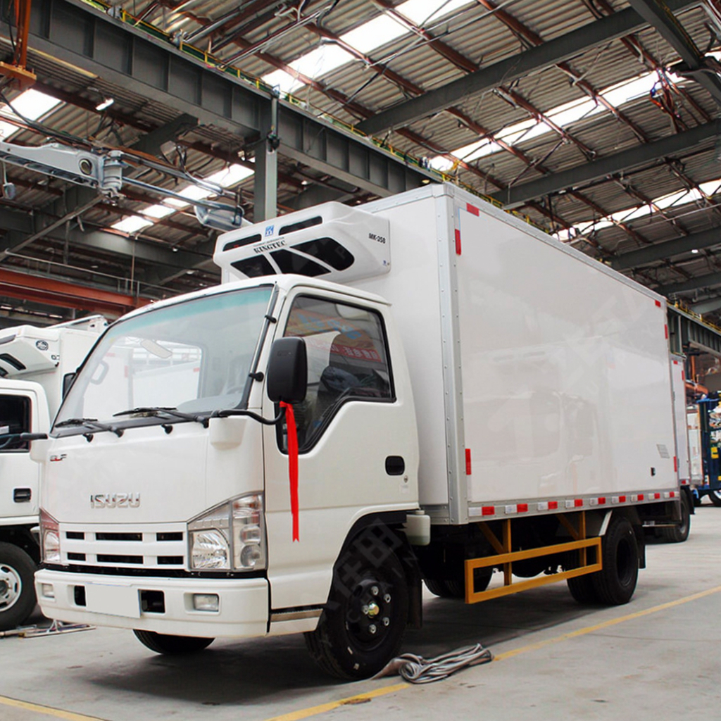 Евро 6 Isuzu 100P рефрижератор 4x2 дизельный механическая коробка передач холодная цепь логистика левое управление