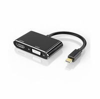 Câble convertisseur Mini DP vers HDTV+VGA, adaptateur 4K HD pour carte graphique d'ordinateur portable vers moniteur TV projecteur